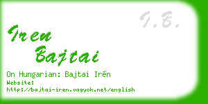 iren bajtai business card